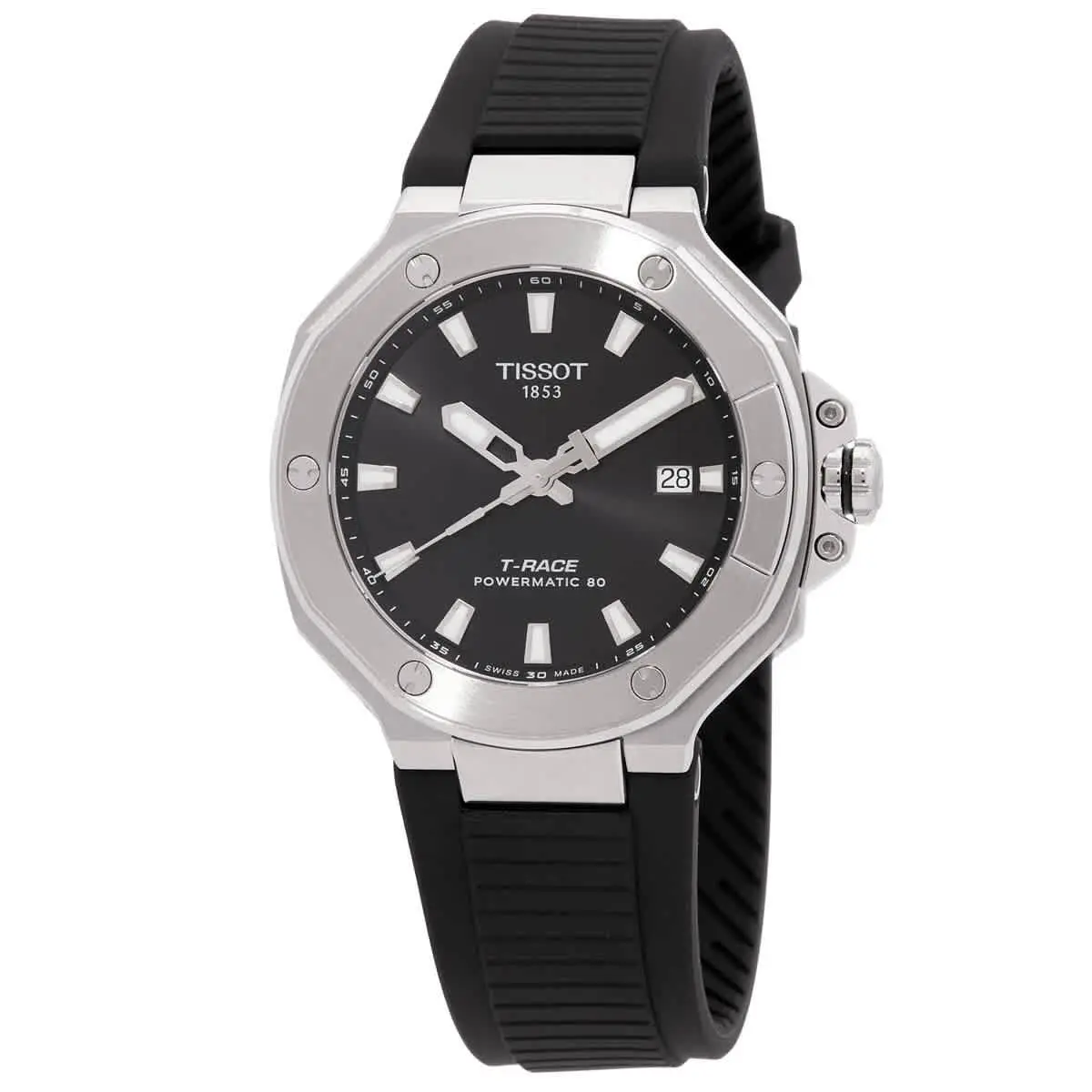 Tissot T-race Powermatic 80 Automatic Black Dial Men`s Watch T1418071705100