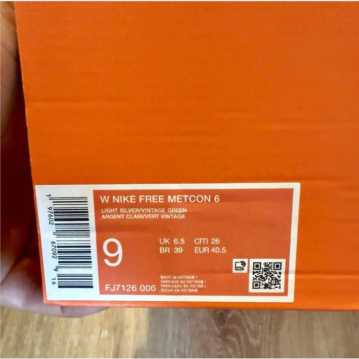 Nike shoes - Nike Free Metcon 6 - Free Metcon - FJ7126-006 - Vintage Green / Light Silver (UPC: 197602670929) 10