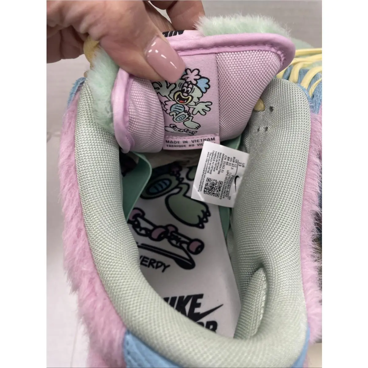 Nike shoes - Nike Dunk SB - Dunk - FN6040-400 - Blue, Manufacturer: Blue Gaze/Light Arctic Pink/Bicycle Yellow (UPC: 197599089049) 3