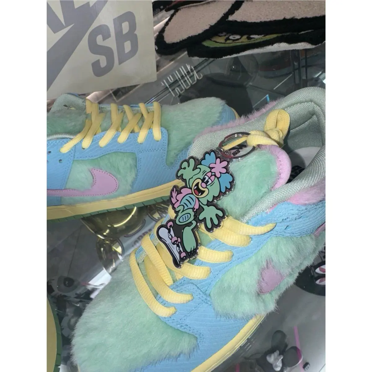 Nike shoes - Nike Dunk SB - Dunk - FN6040-400 - Blue, Manufacturer: Blue Gaze/Light Arctic Pink/Bicycle Yellow 1