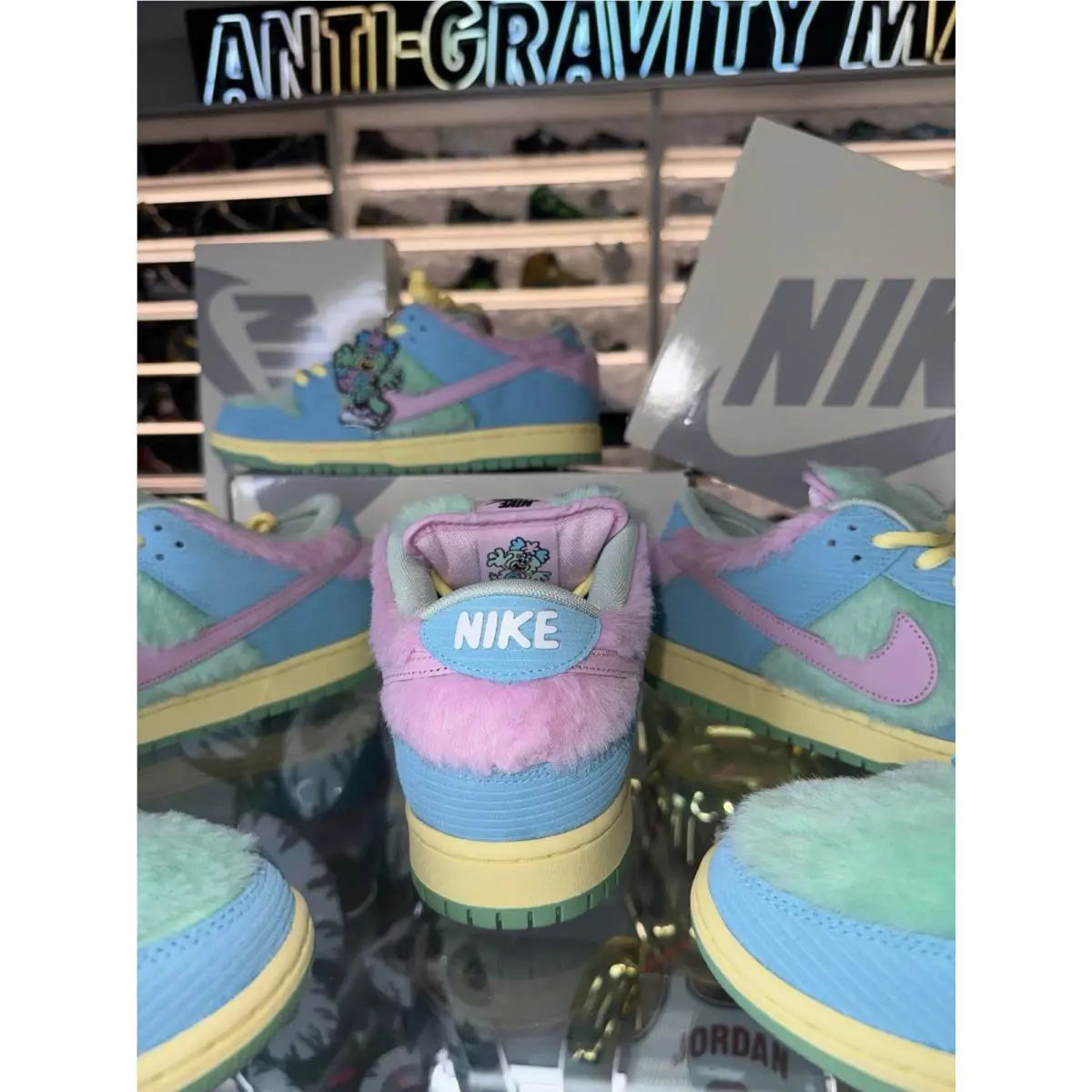 Nike shoes - Nike Dunk SB - Dunk - FN6040-400 - Blue, Manufacturer: Blue Gaze/Light Arctic Pink/Bicycle Yellow 3