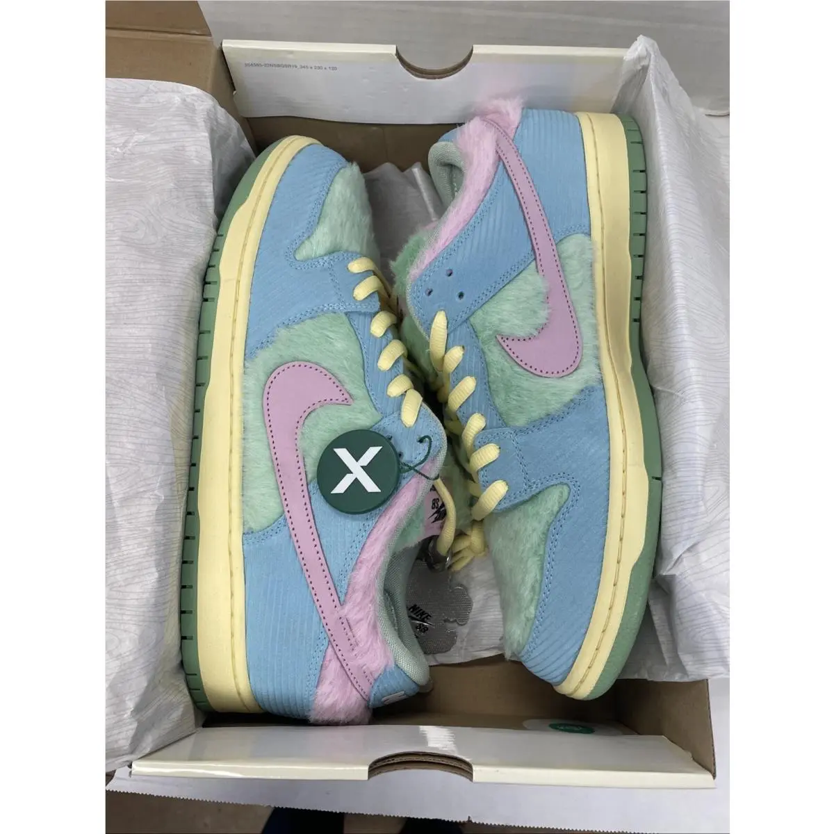 Nike shoes - Nike Dunk SB - Dunk - FN6040-400 - Blue, Manufacturer: Blue Gaze/Light Arctic Pink/Bicycle Yellow (UPC: 197599089049) 5