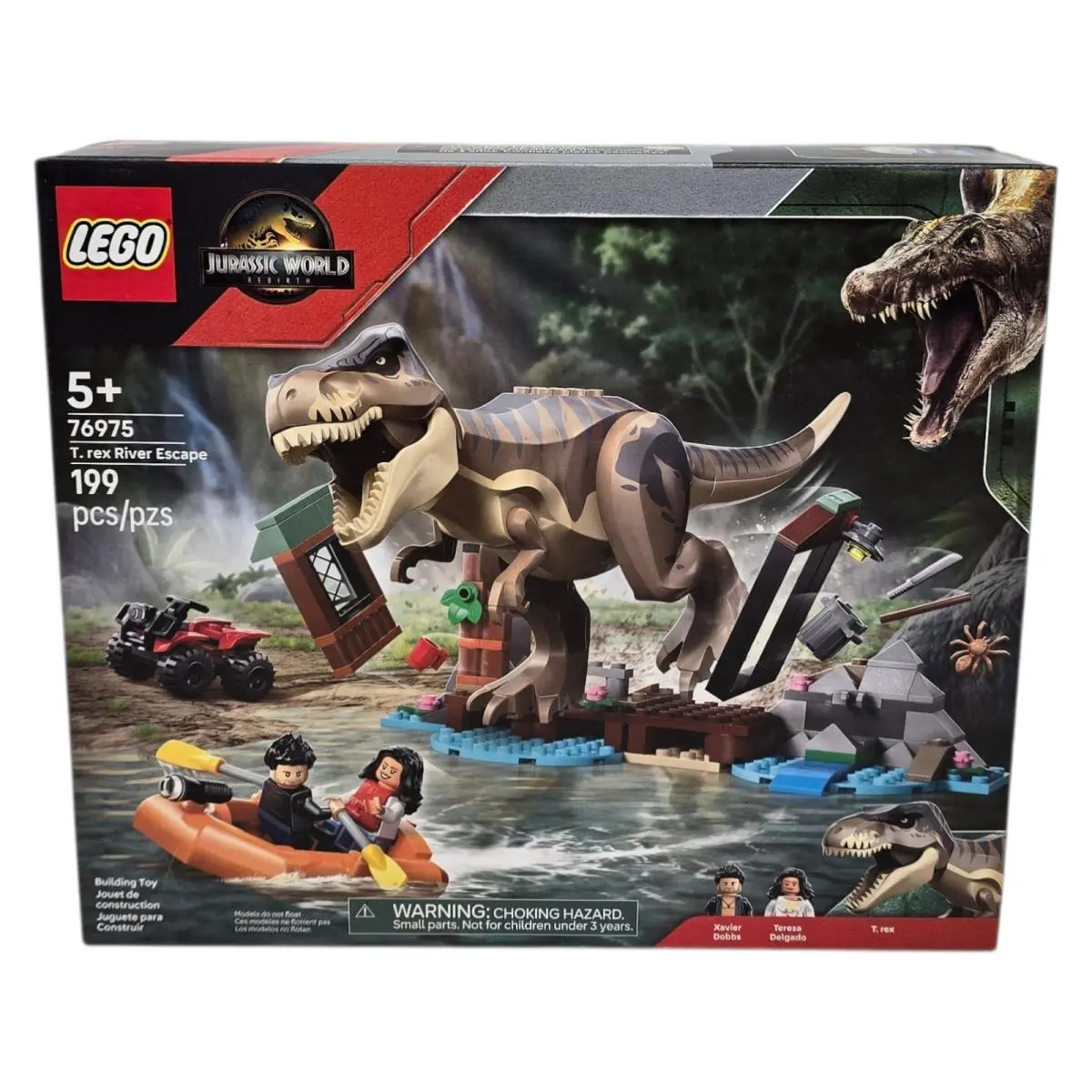 Lego Jurassic World 76975 T Rex River Escape 199pcs Age 5+