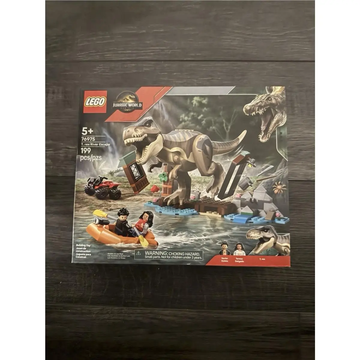Lego Jurassic World T Rex River Escape Dinosaur Toy 76975