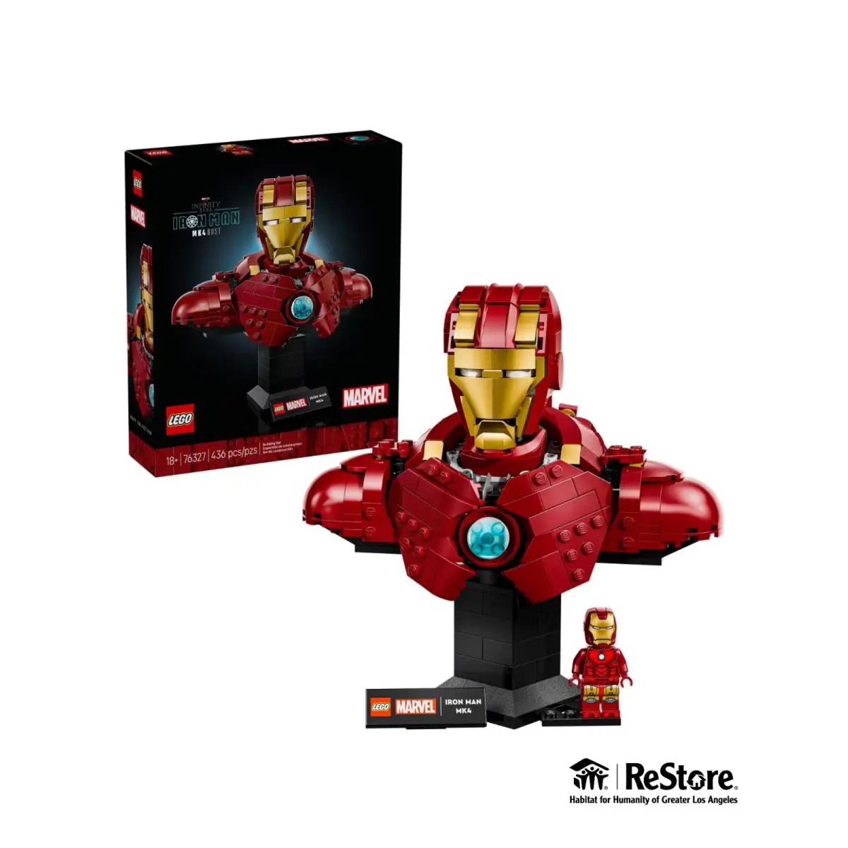 Lego Marvel Iron Man MK4 Bust Building Kit 76327