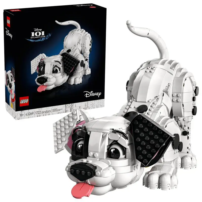 Lego Disney Classic 101 Dalmatians Poseable Puppy 43269 1722 Pieces 2025