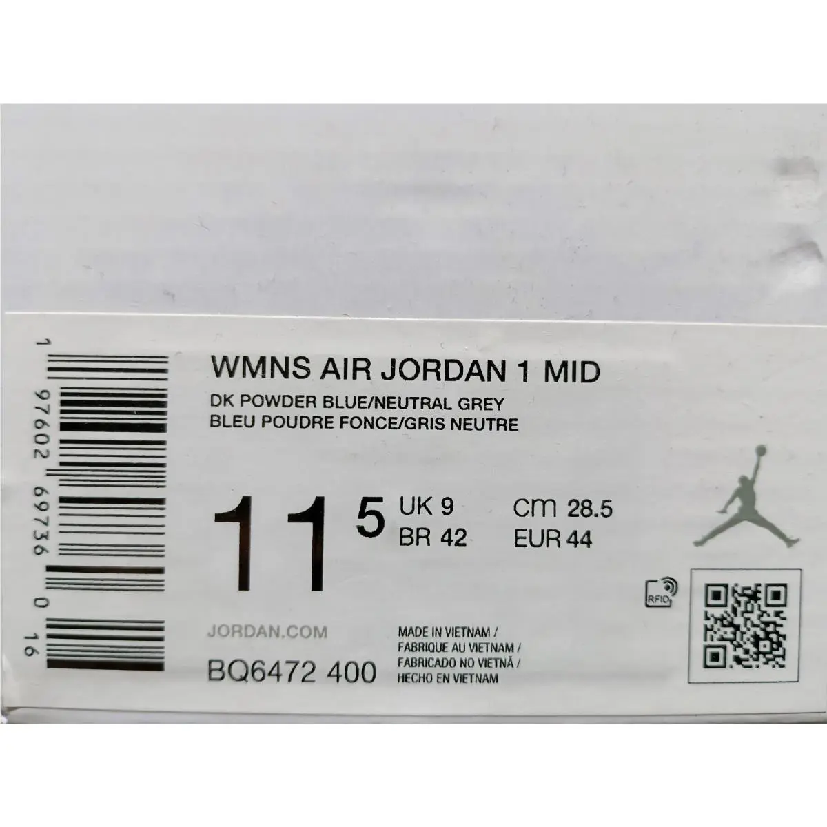 Nike shoes - Air Jordan 1 Mid - Air Mid - BQ6472-400 - Blue (UPC: 197602697360) 4