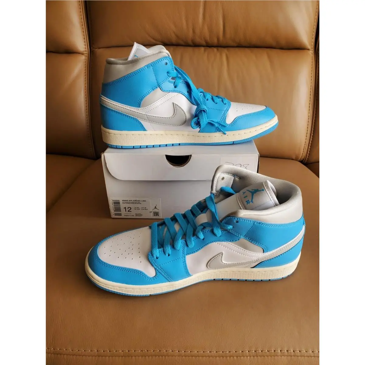 Nike shoes - Air Jordan 1 Mid SE - BQ6472-400 - Dark Powder Blue/Neutral Grey 0