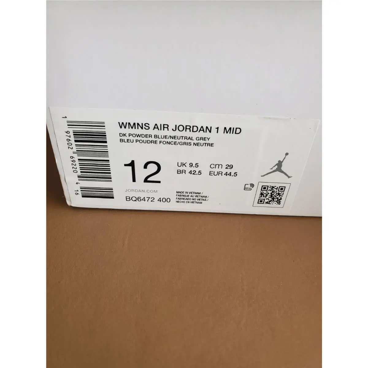 Nike shoes - Air Jordan 1 Mid SE - BQ6472-400 - Dark Powder Blue/Neutral Grey 1