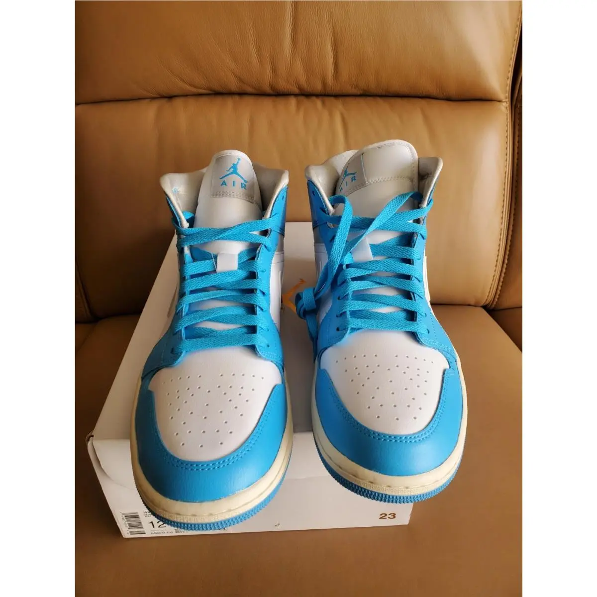Nike shoes - Air Jordan 1 Mid SE - BQ6472-400 - Dark Powder Blue/Neutral Grey 2