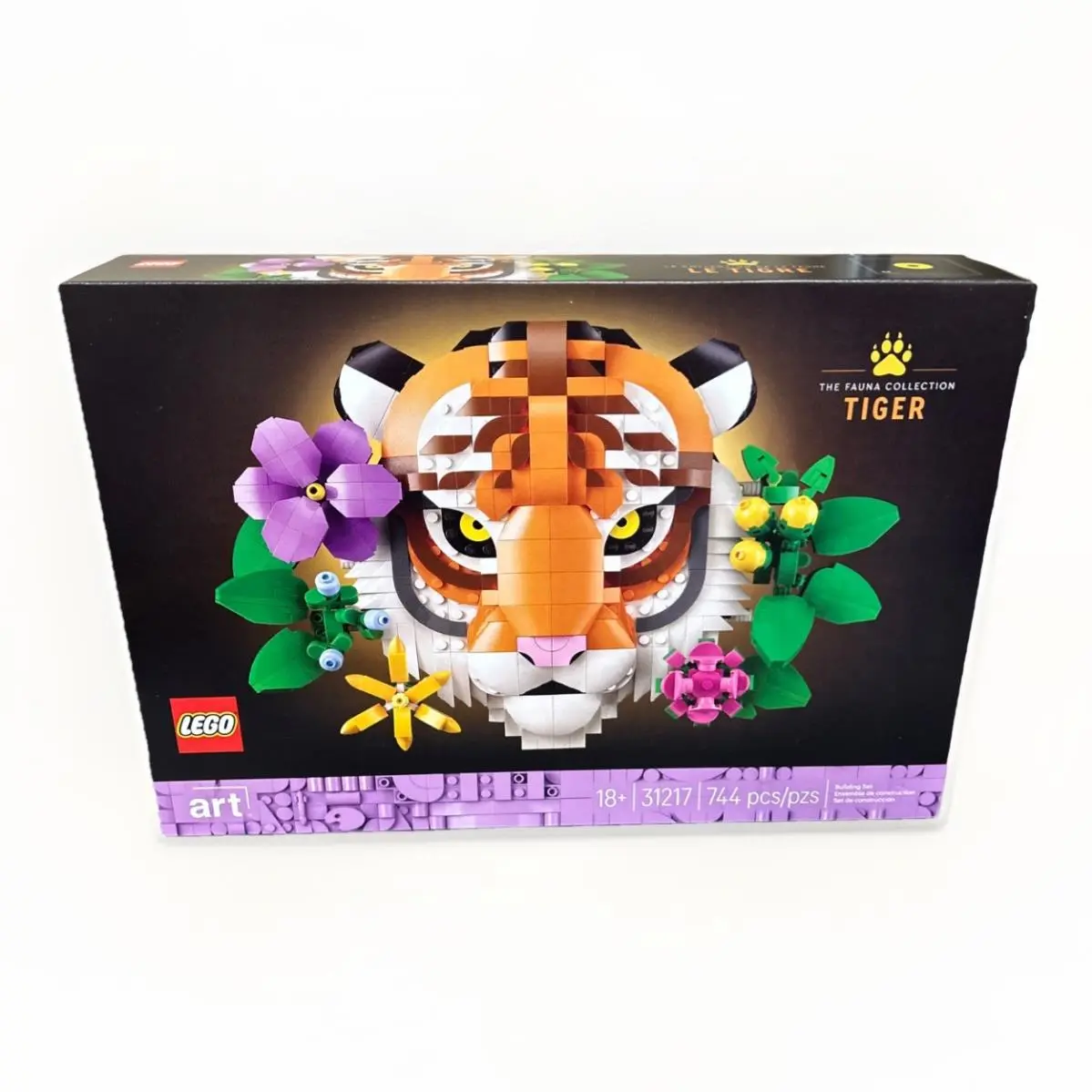 Lego Art The Fauna Collection Tiger 3D Wall Décor 31217