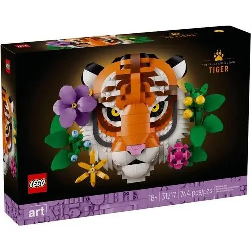 Lego Art The Fauna Collection Tiger 3D Wall Décor 31217