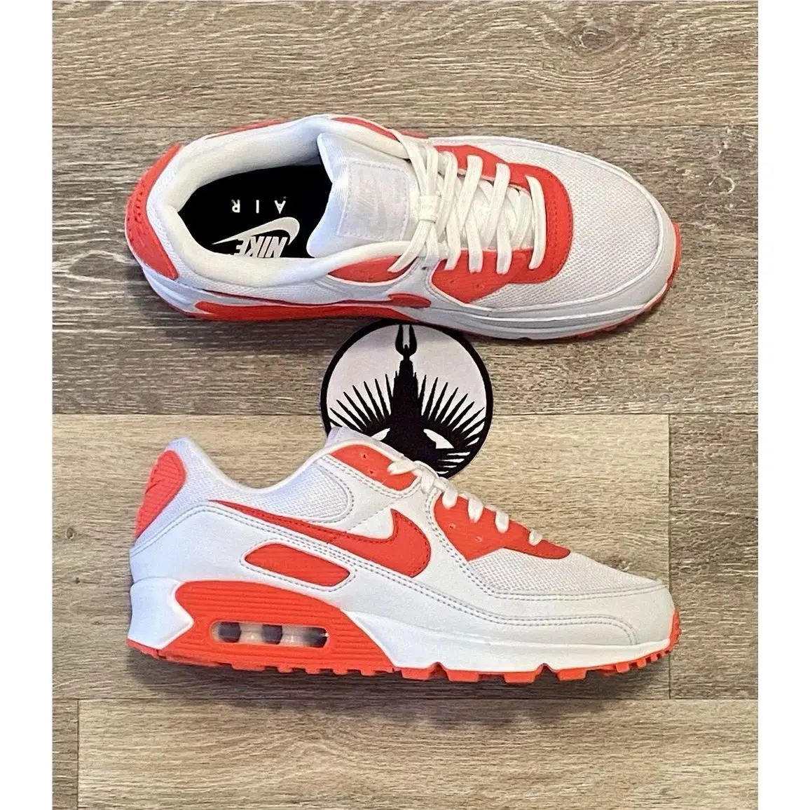 Nike Air Max 90 Nby ‘white Bright Crimson’ FJ8901-900 Women`s 8.5 Men`s 7