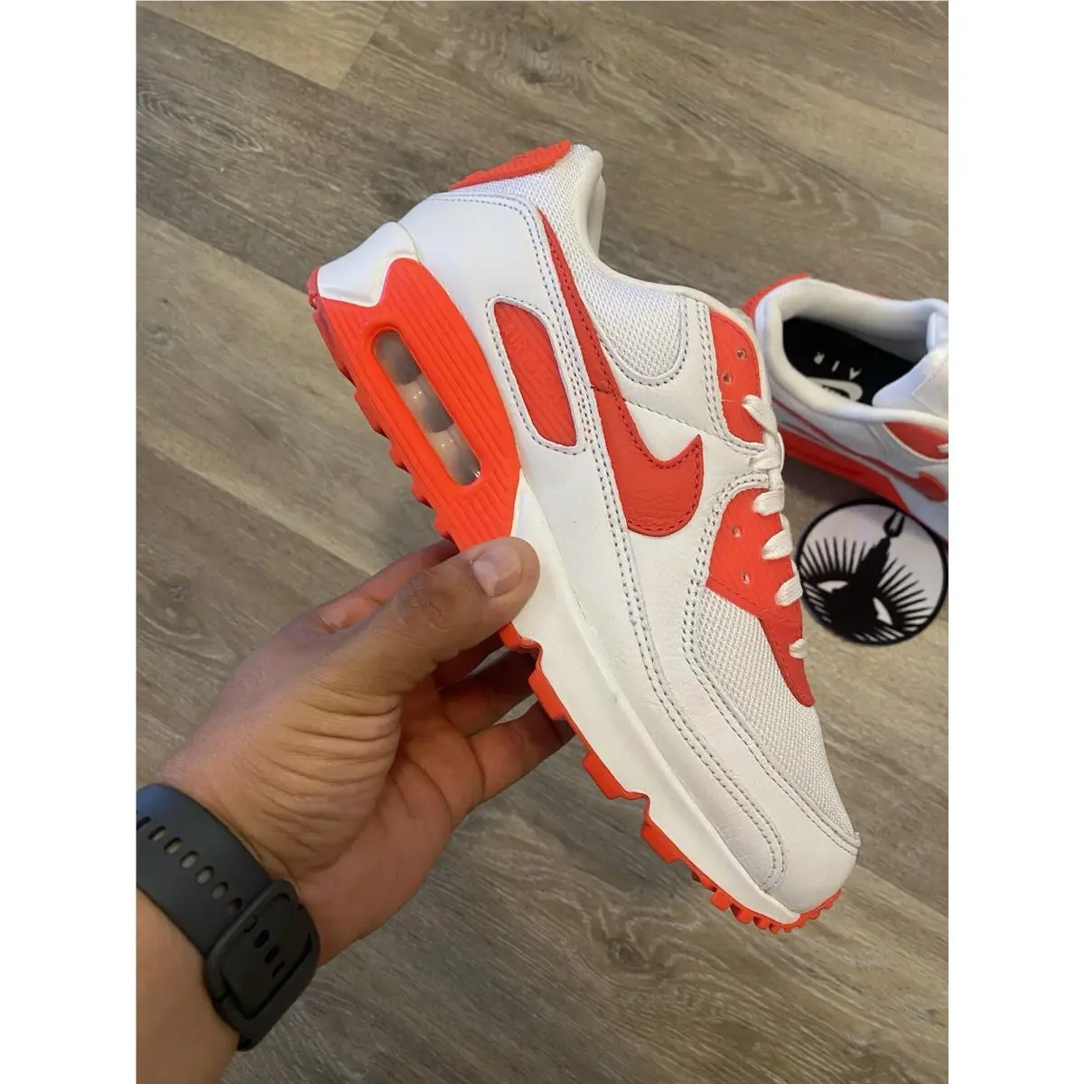 Nike shoes - Nike Air Max 90 NBY - FJ8901-900 - White / Bright Crimson (UPC: 196976811259) 8