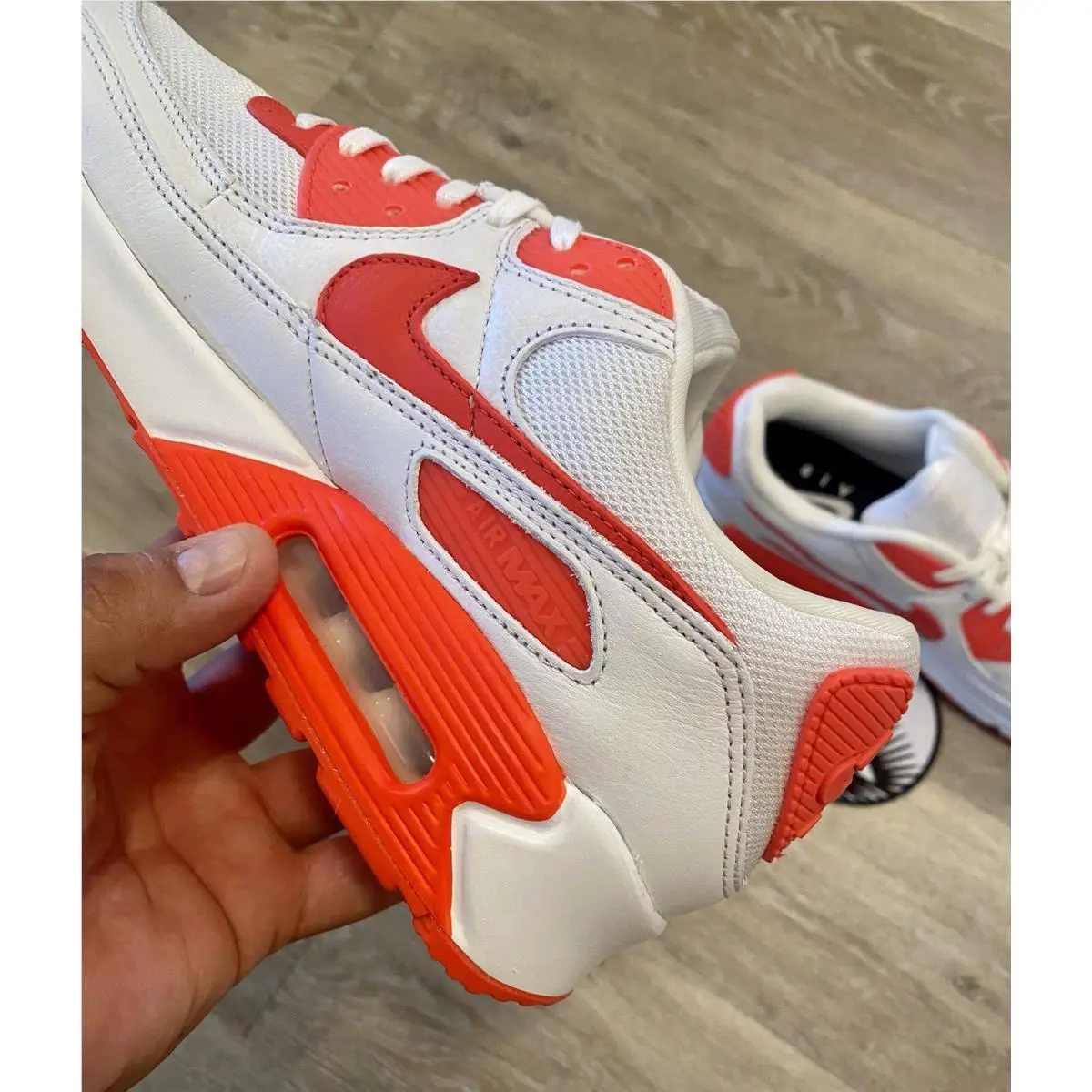 Nike shoes - Nike Air Max 90 NBY - FJ8901-900 - White / Bright Crimson (UPC: 196976811259) 1
