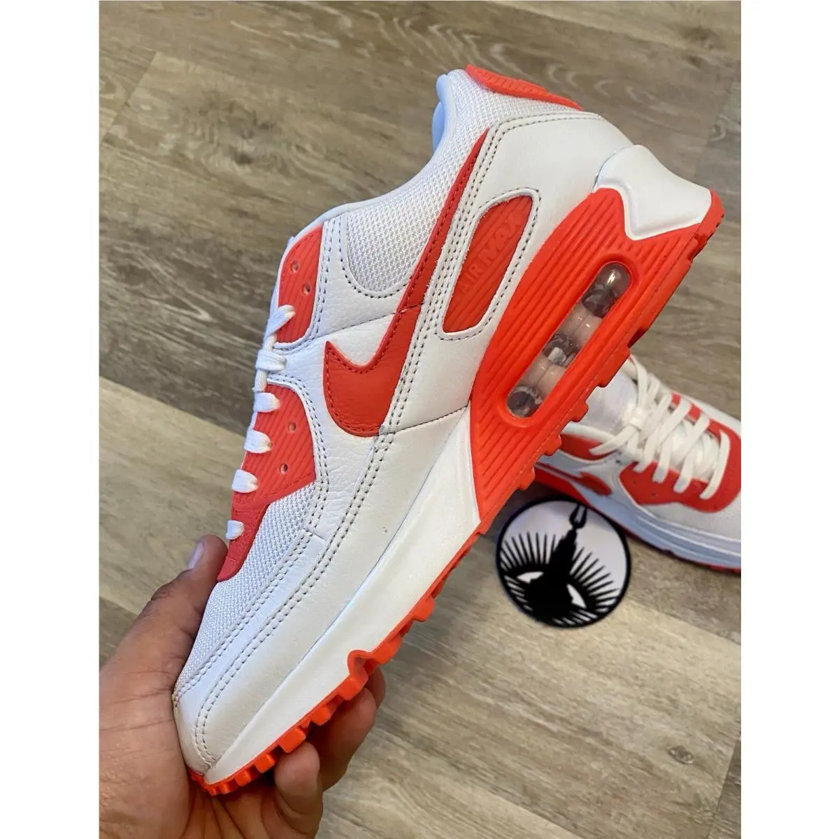 Nike shoes - Nike Air Max 90 NBY - FJ8901-900 - White / Bright Crimson (UPC: 196976811259) 3