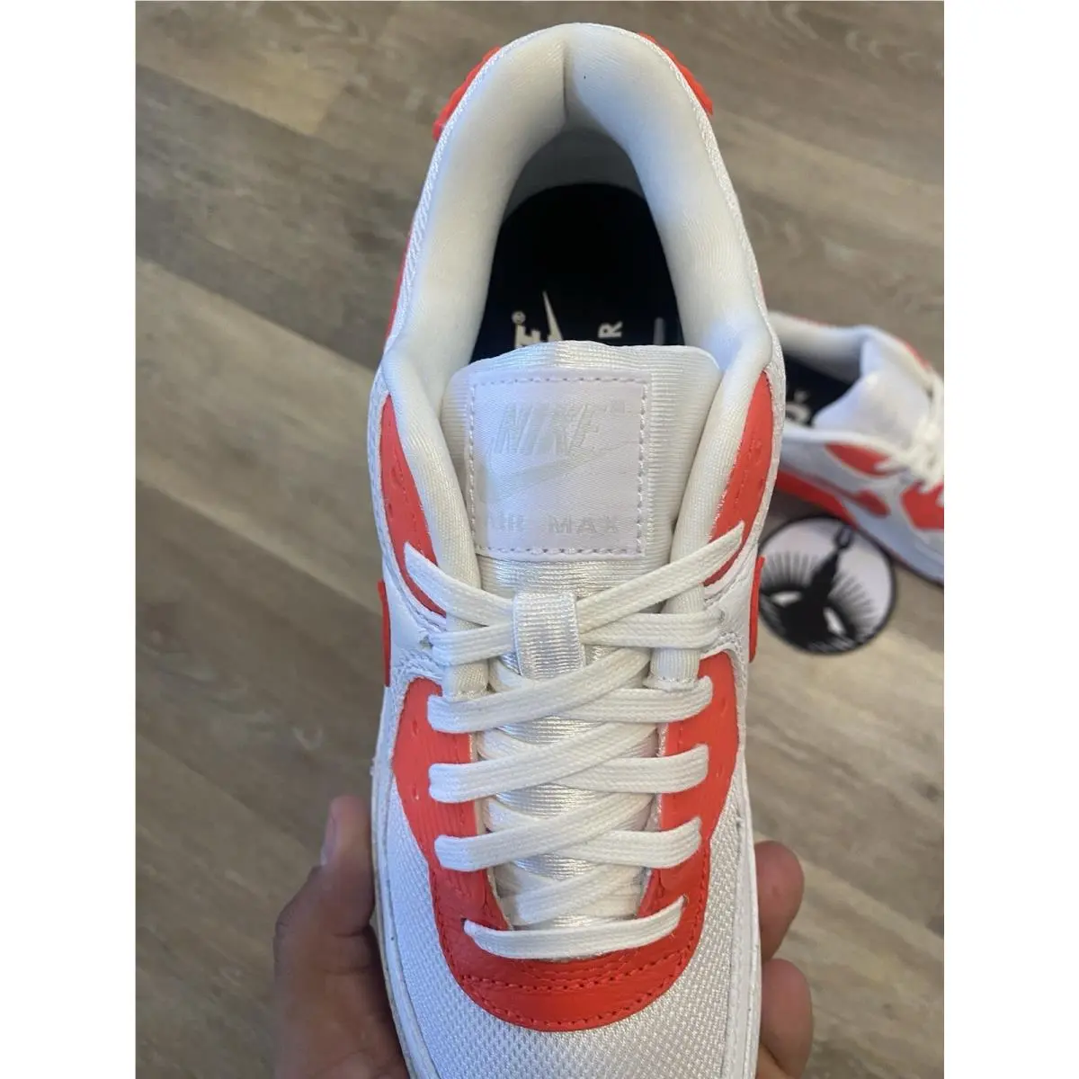 Nike shoes - Nike Air Max 90 NBY - FJ8901-900 - White / Bright Crimson (UPC: 196976811259) 6