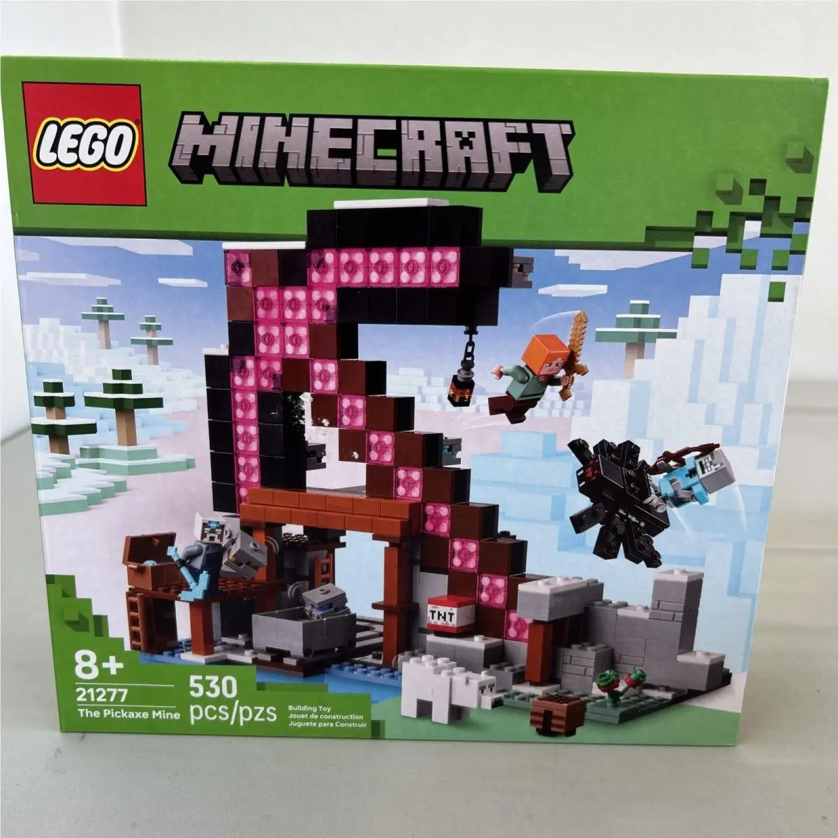 Lego Minecraft Building Set 21277 - The Pickaxe Mine 530 Pcs