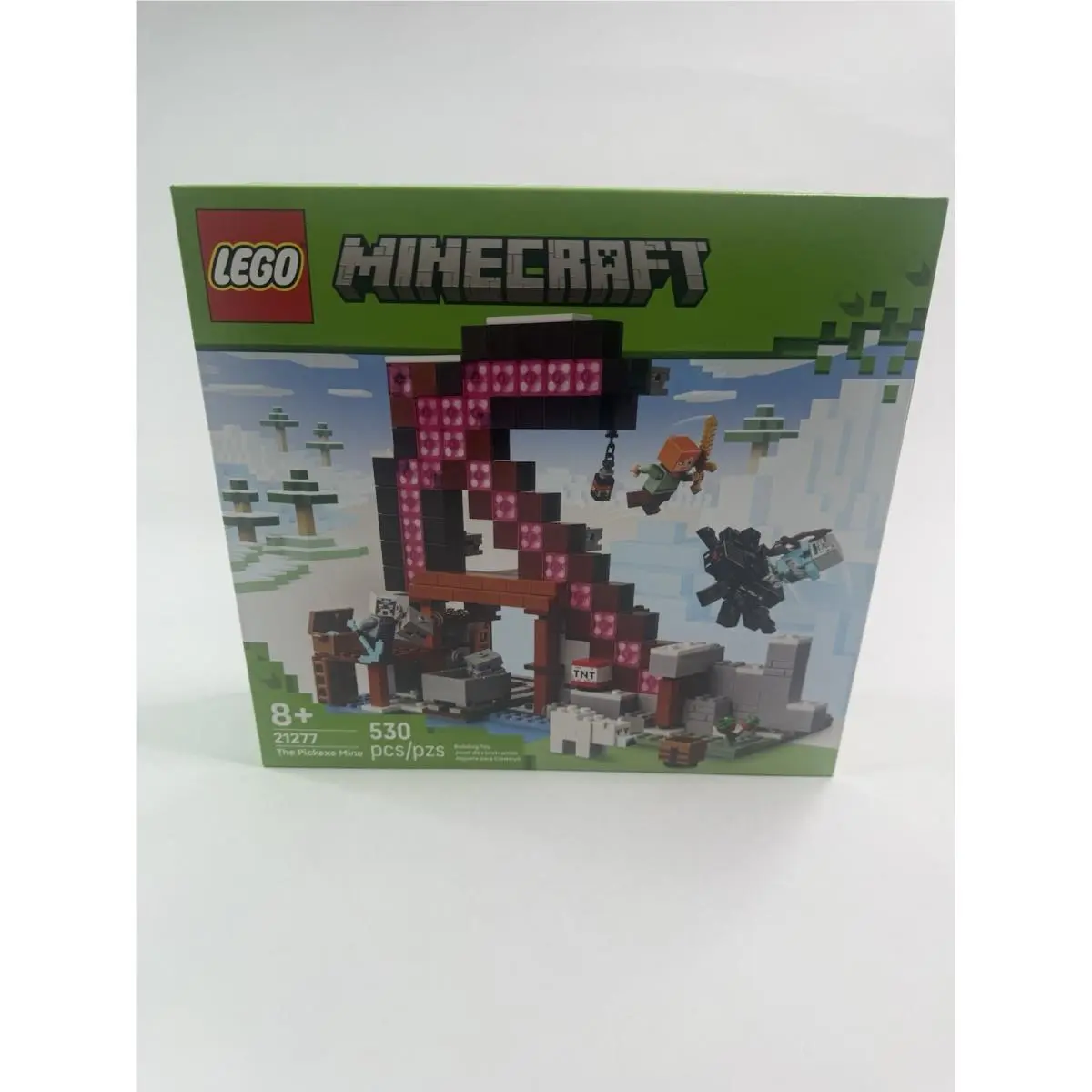 Lego Minecraft The Pickaxe Mine 21277 Building Kit Minifig 530 Pieces