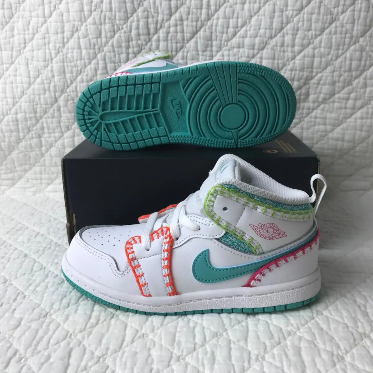 Nike shoes - DM6220-100 - DM6220 100 - White/Washed Teal-Rush Pink 2