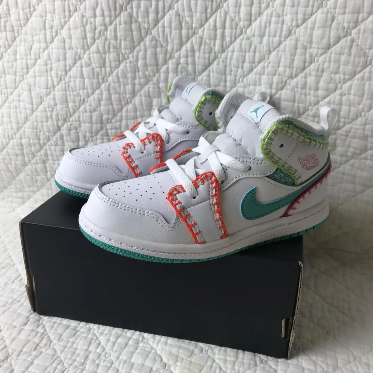 Nike shoes - DM6220-100 - DM6220 100 - White/Washed Teal-Rush Pink 4
