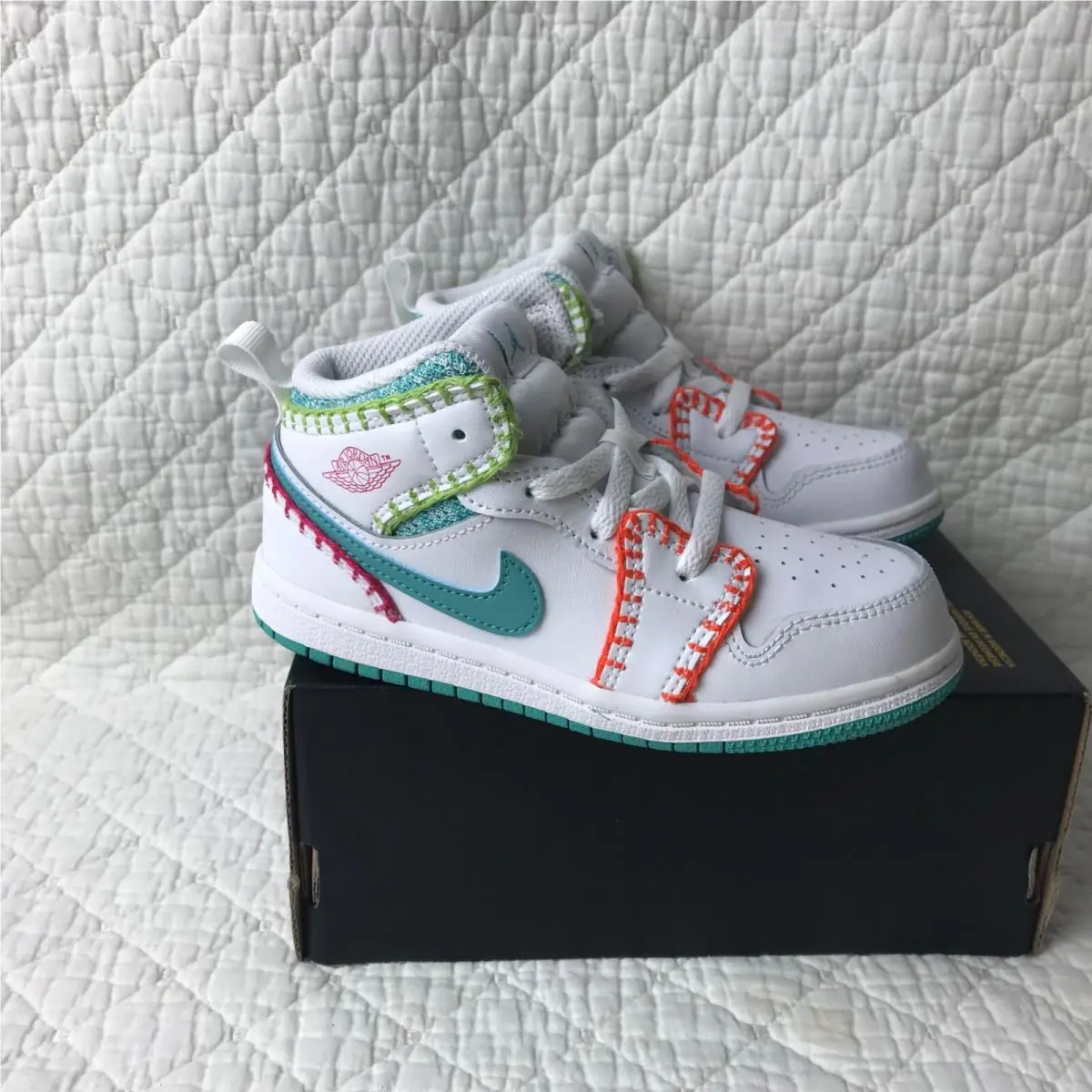 Nike shoes - DM6220-100 - DM6220 100 - White/Washed Teal-Rush Pink 5