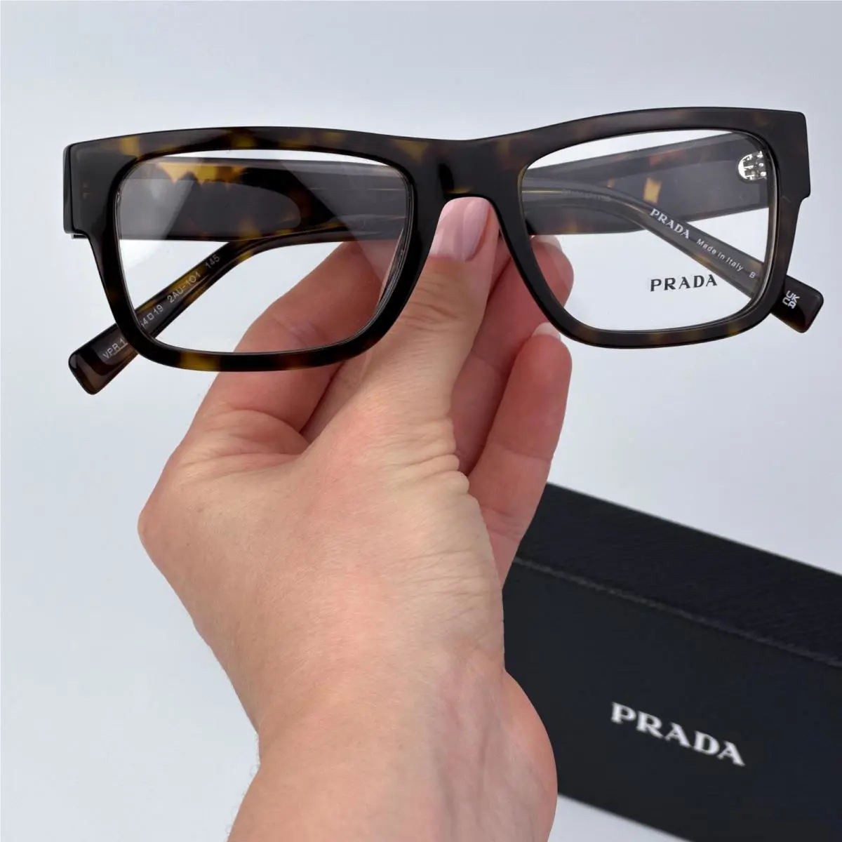 Prada Women Eyeglasses Havana Rectangle Unisex PR15YV 2AU1O1