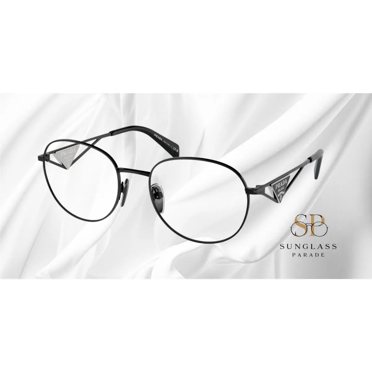 Prada PRA53V 1AB1O1 56 Black Demo Lens 56 mm Women`s Eyeglasses