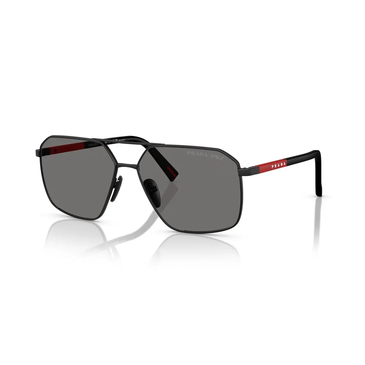 Linea Rossa A50S Sunglasses 1BO02G Black by Prada