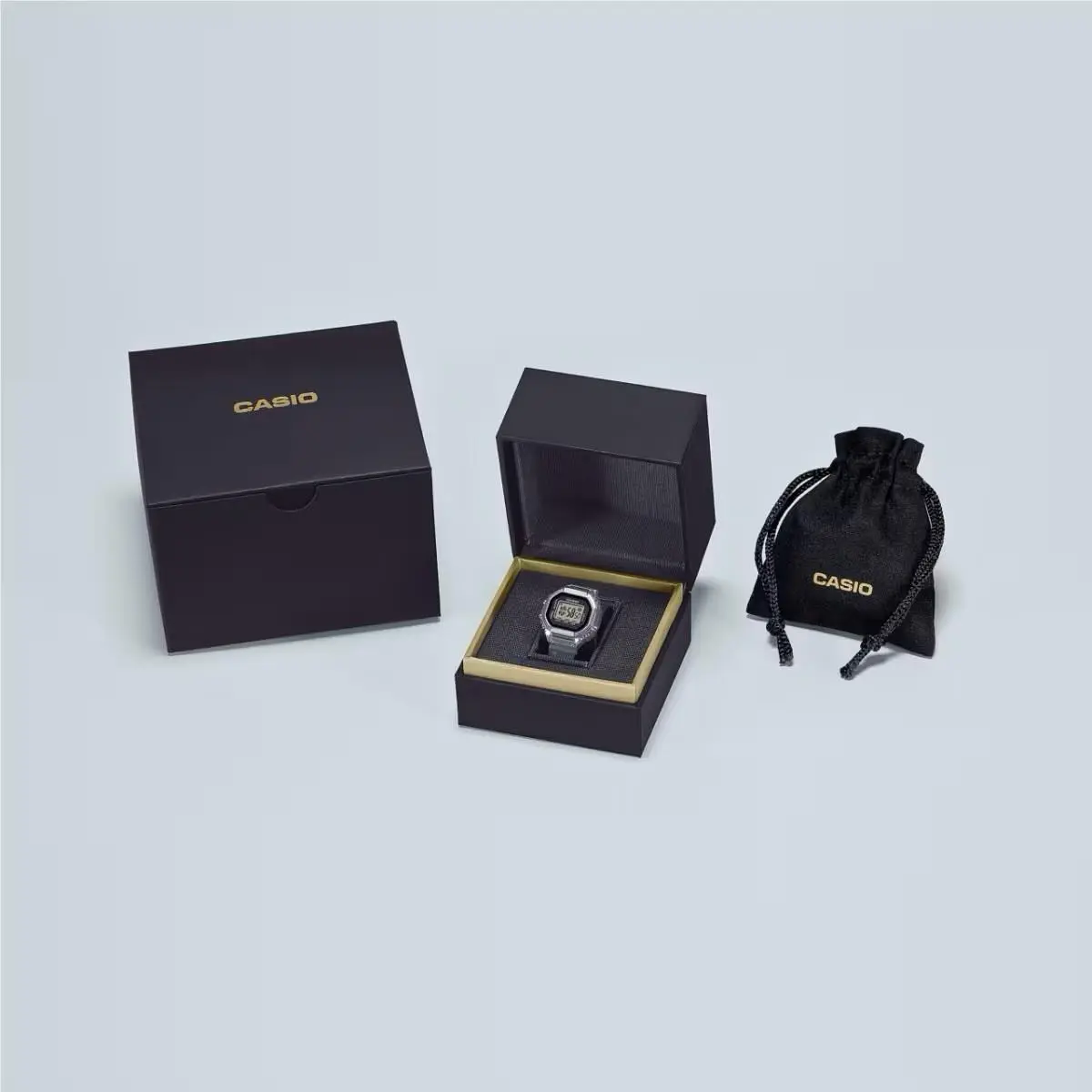 50TH Anniversary Silver Metal Digital Ring Watch CRW001-1 G Shock by Casio