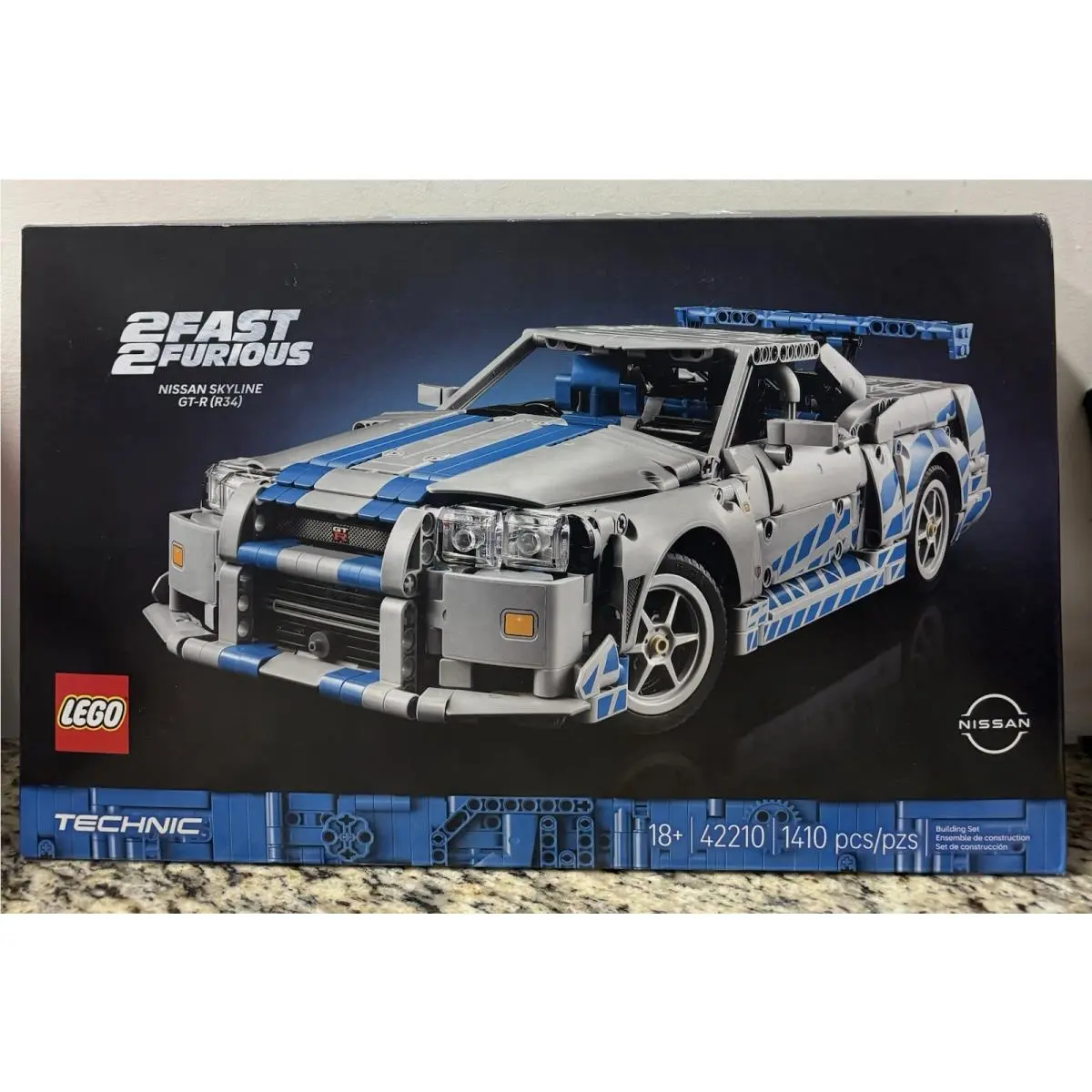 Lego Technic 2 Fast 2 Furious Nissan Skyline Gt-r R34 42210