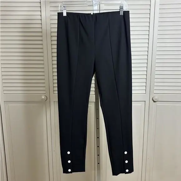 Rag Bone Simone Slim Cropped Ankle Pants with Snap Button Cuffs Size 8