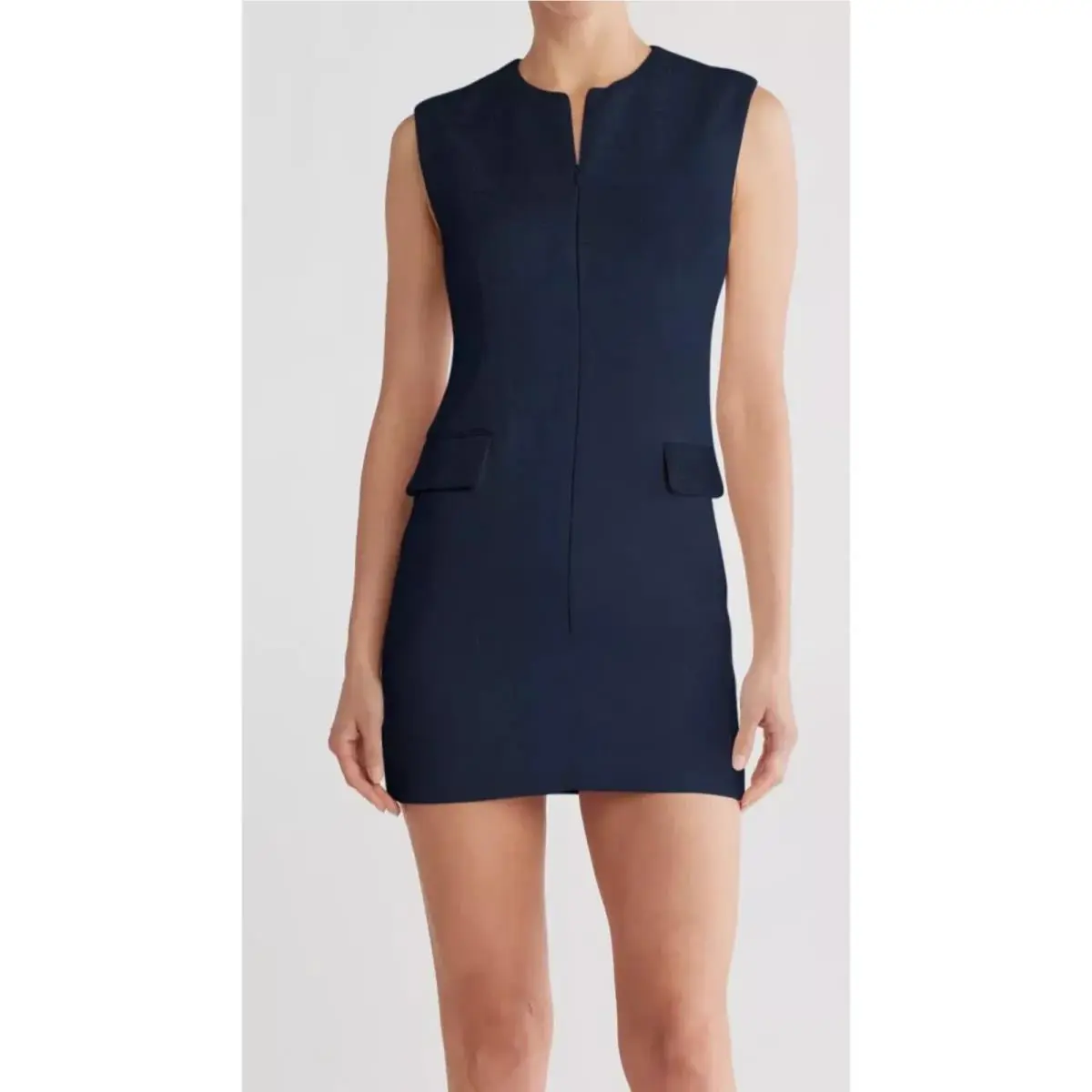 Rag Bone Roslyn Tweed Shift Dress Navy 6