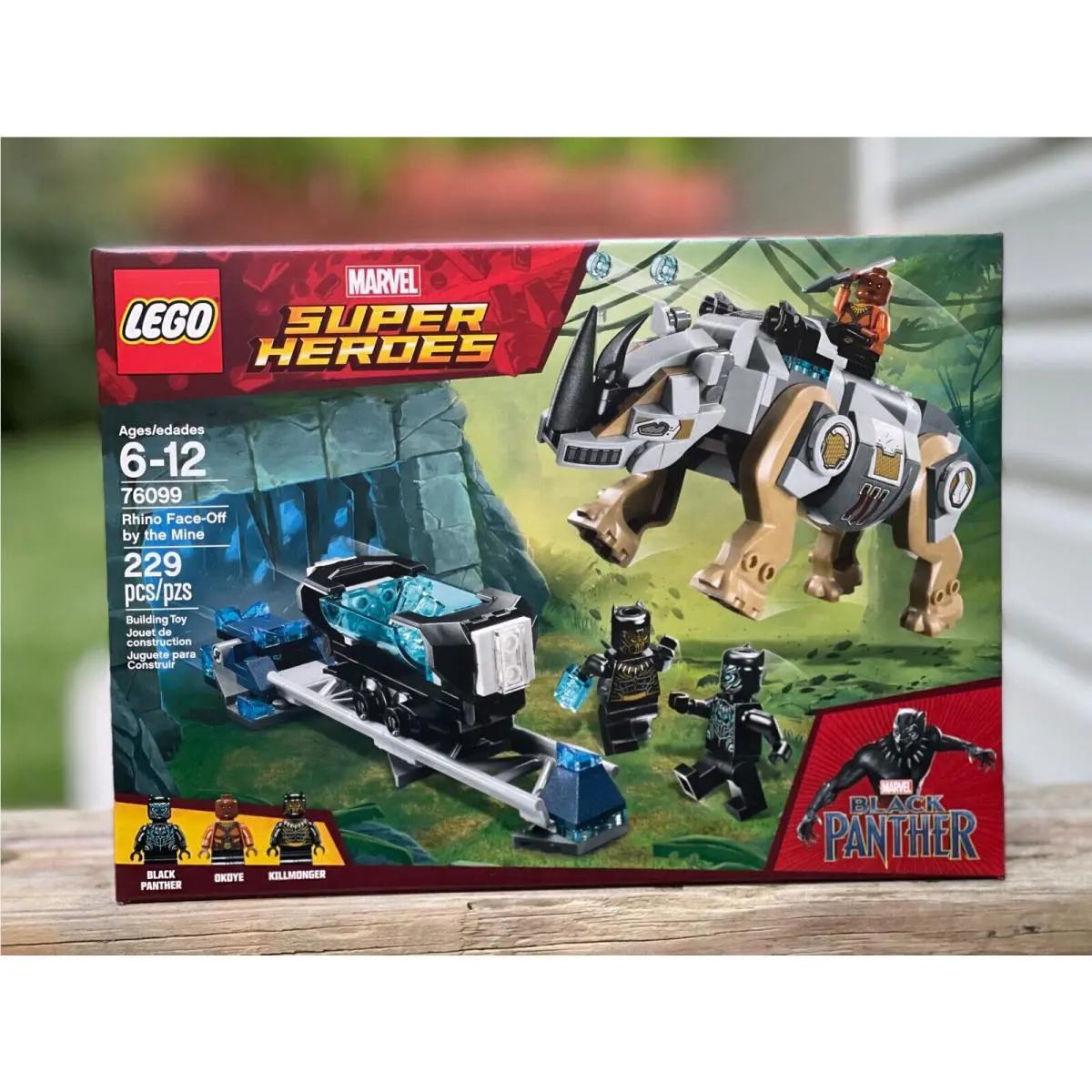 Lego 76099 2018 Marvel Black Panther Rhino Face-off by The Mine Retired Htf