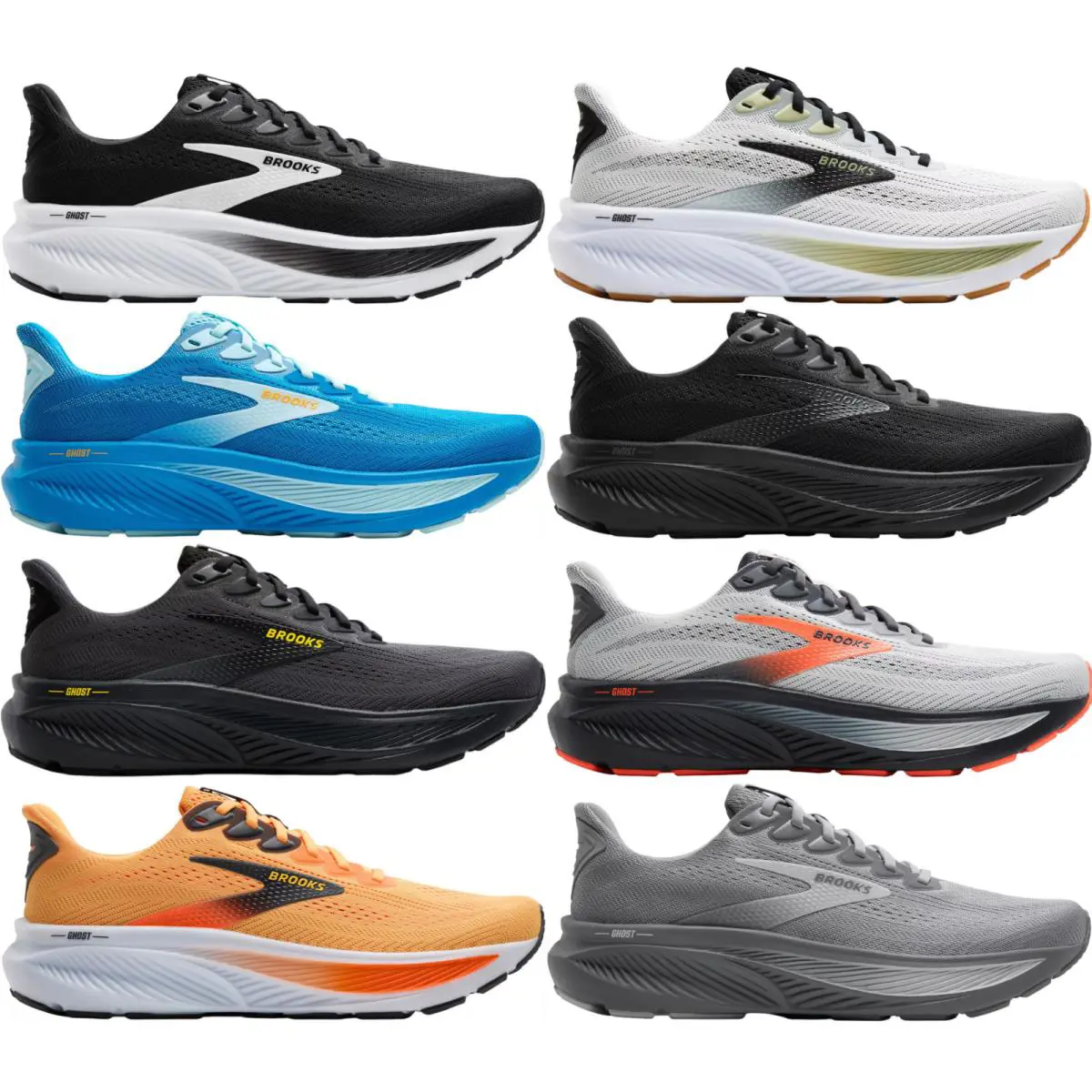 Brooks shoes - Brooks Ghost 17 - Ghost - Black/Grey/White 44