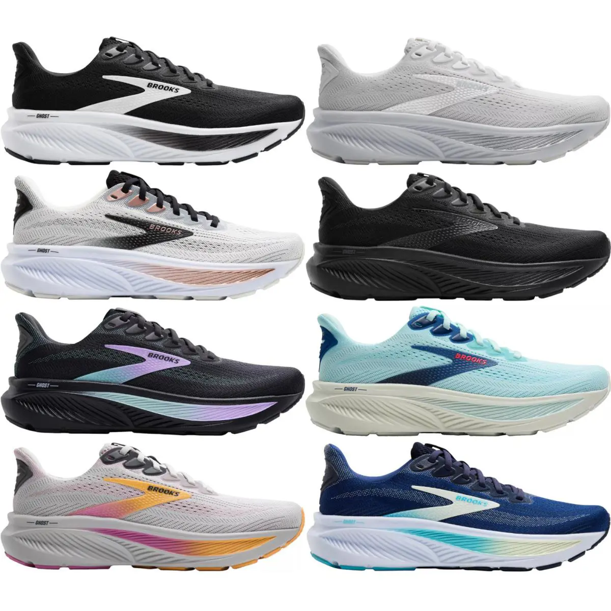Brooks shoes - Brooks Ghost 17 - Ghost - Black/Black/Ebony 54