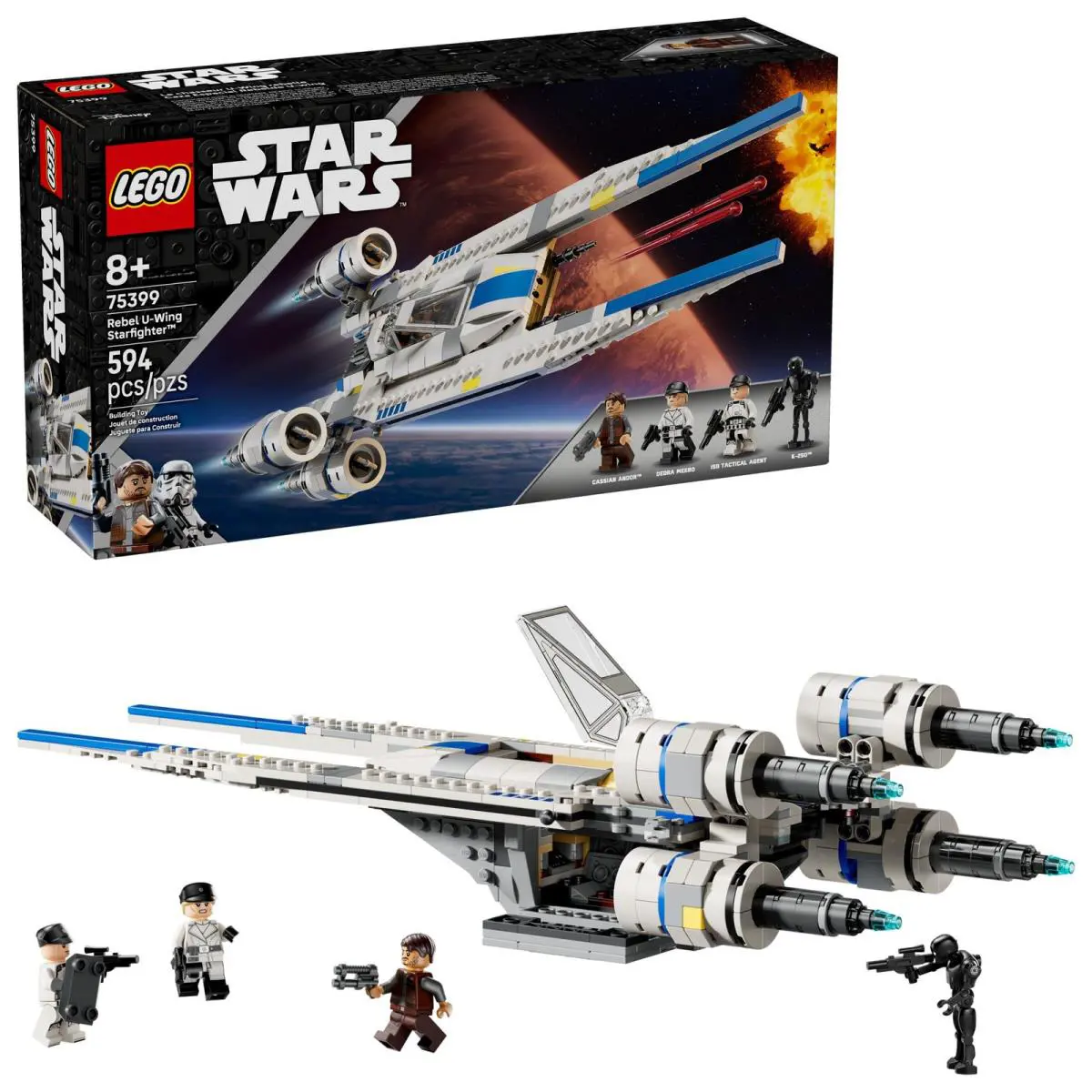 Lego Star Wars Rebel U-wing Starfighter Building Set - Includes Multicolor