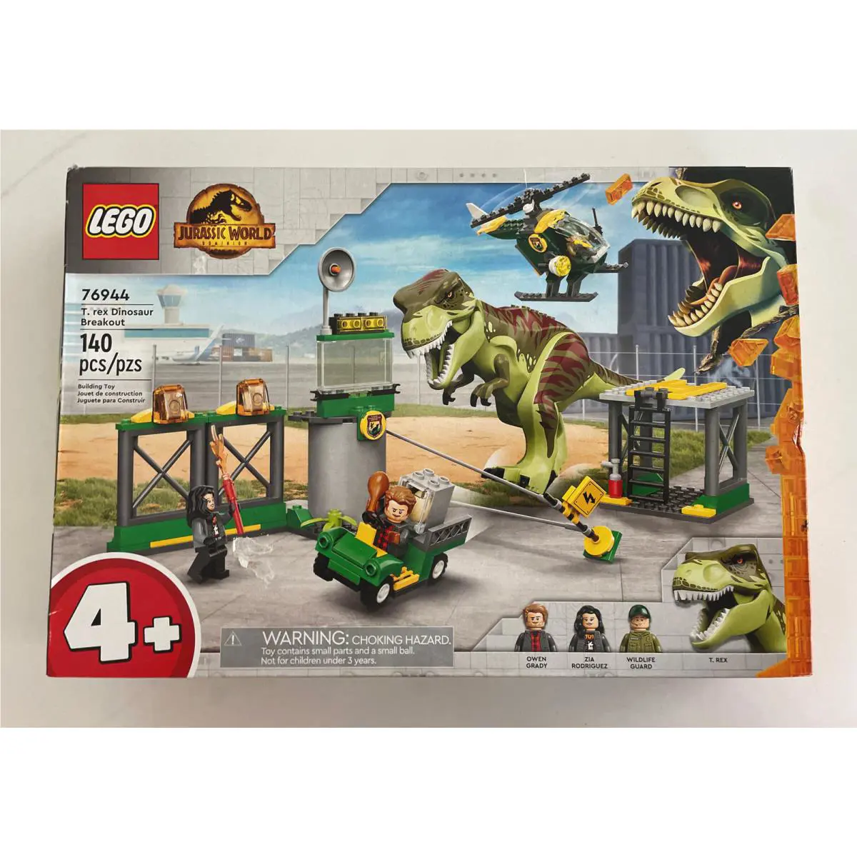 Lego Jurassic World T. Rex Dinosaur Breakout 140 Pieces Model 76944 For 2022