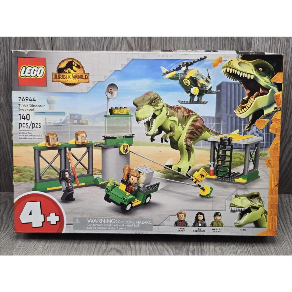 Lego Jurassic World T. Rex Dinosaur Breakout 140 Pieces Model 76944 For 2022