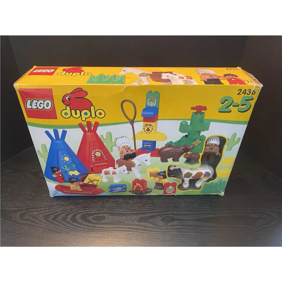 Lego Duplo Big Chief’s Set 2436 Rare Retired Minimal Wear Box Set