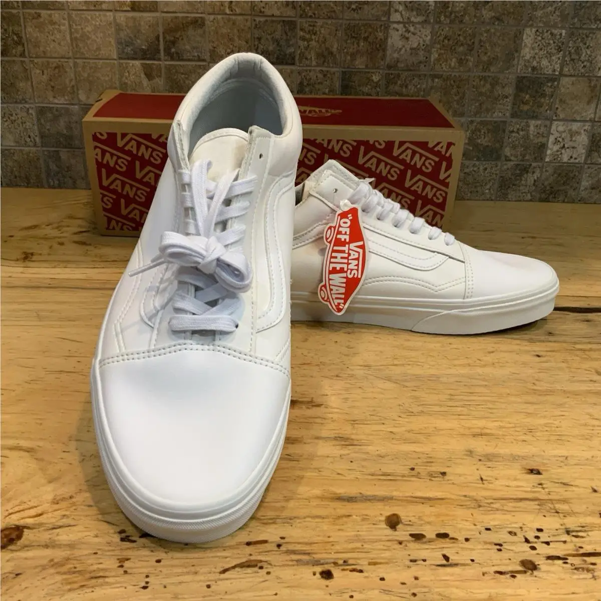 Vans Old Skool Classic Tumble True White Men’s Shoes Sz 13 Sneakers VN0A38G1ODJ - White