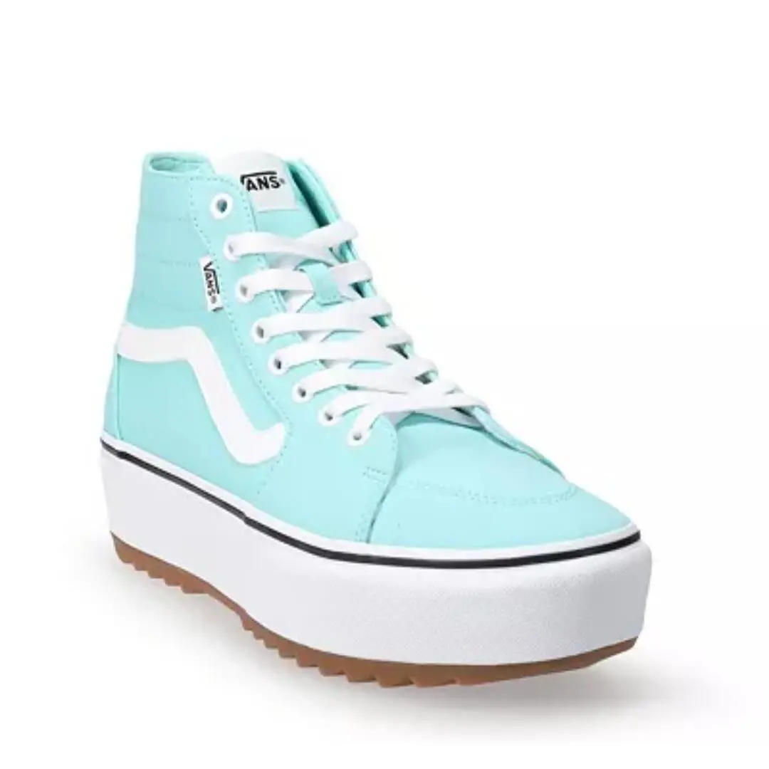 Turquoise Vans Filmore Hi Tapered Platform ST High-top Shoes 9 - Blue