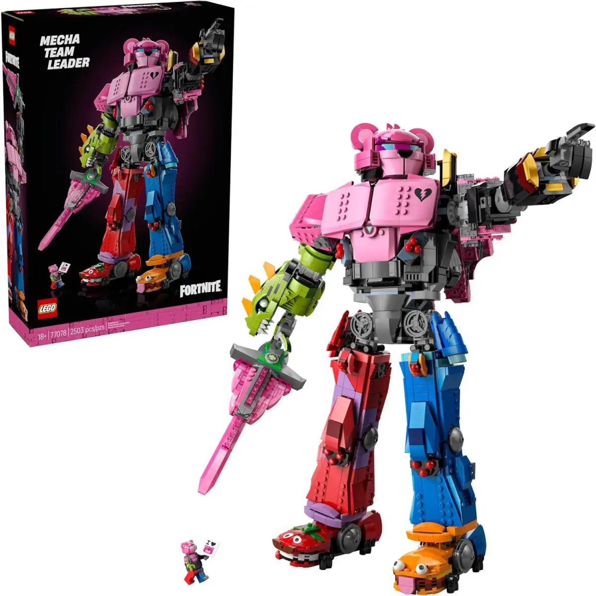 Lego Fortnite Mecha Team Leader Complete Set 2503 Piece 77078
