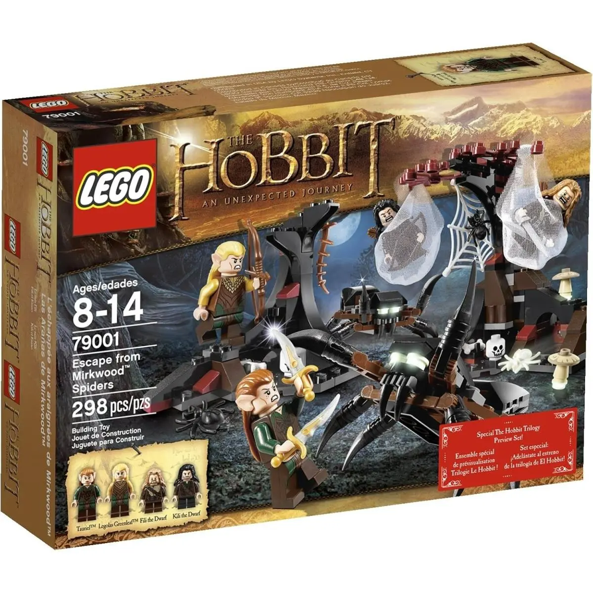 Lego 79001 The Hobbit Escape From Mirkwood Spiders Retired Hard to Find Set