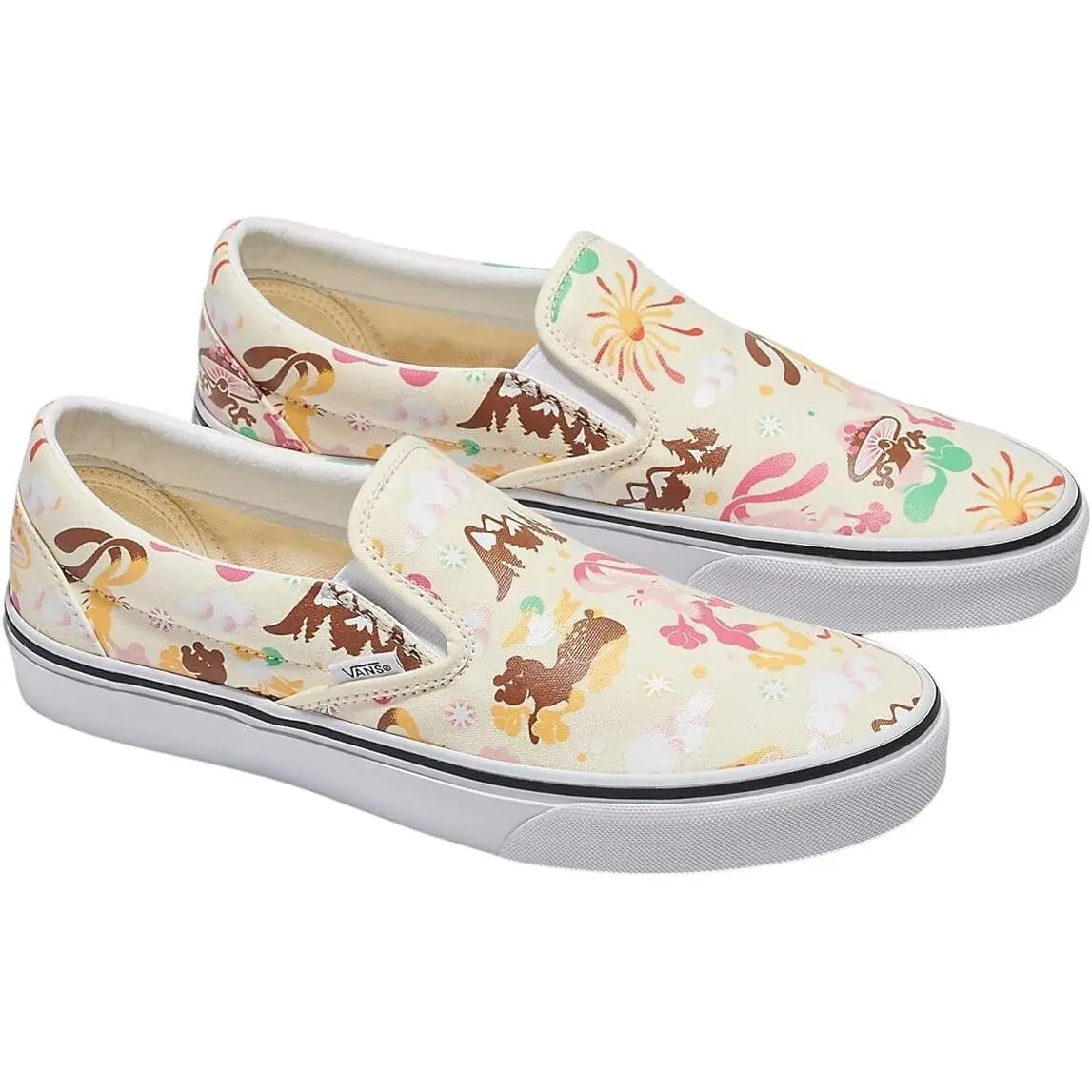 Vans Slip On Get Outdoors Classic White Men`s Skate Shoes Size 10 - White