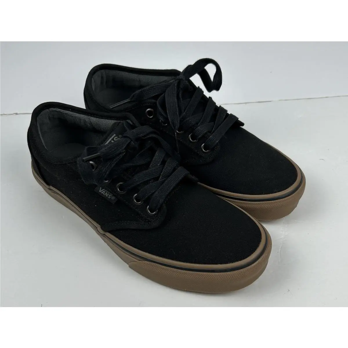 Men`s Atwood Deluxe Prem T L Black Sneakers - Size 7 by Vans