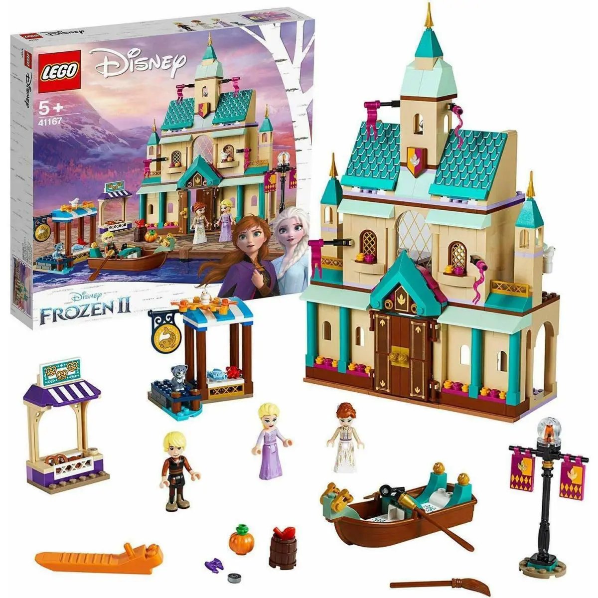 Lego Disney Frozen II Arendelle Castle Village 41167 Toy Building Set with Anna