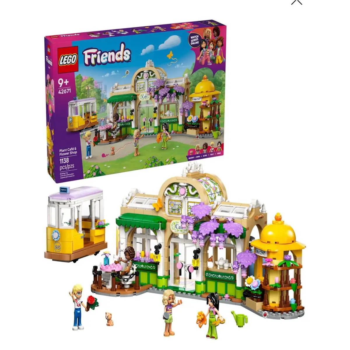 Lego Friends 42671 Plant Café Flower Shop Playset 1138 Pieces
