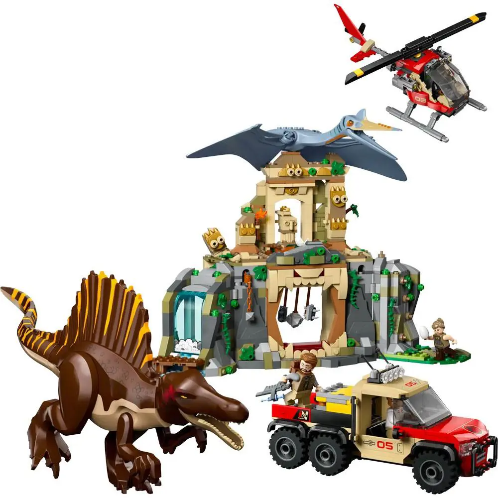Lego Jurassic World Spinosaurus Quetzalcoatlus Air Mission Building Set 76976