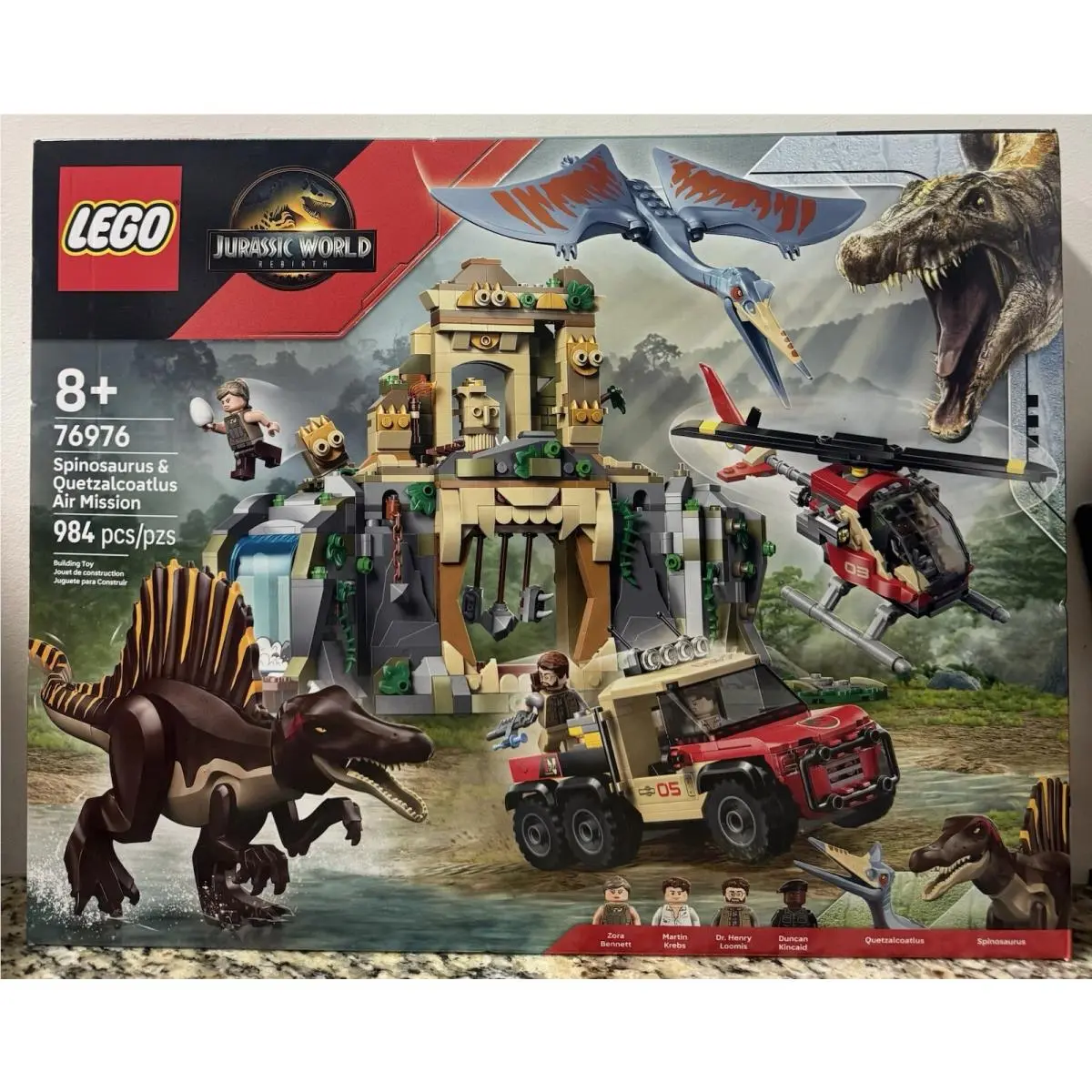 Lego Jurassic World Spinosaurus Quetzalcoatlus Air Mission 76976